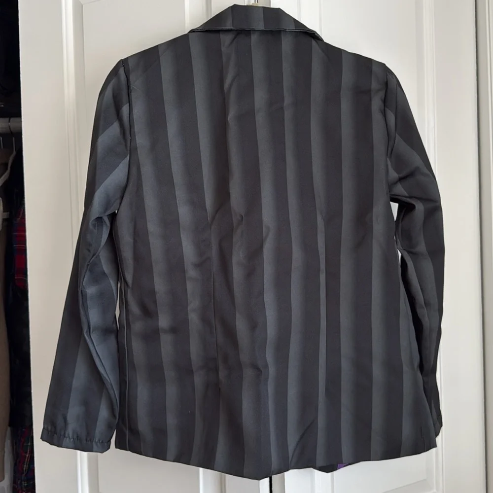 Wednesday Addams Nevermore Academy Blazer Jacket and Tie Adult Costume Cosplay - Picture 4 of 6